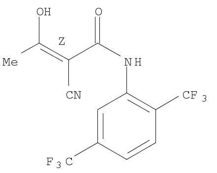 2-Butenamide, N-[2,5-bis(trifluoromethyl)phenyl]-2-cyano-3-hydroxy-, (2Z)-